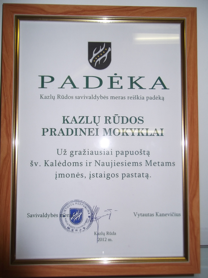 Mero padėka